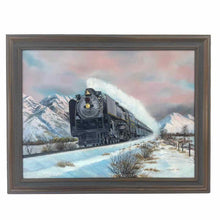 Load image into Gallery viewer, Winter Train Landscape Painting