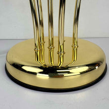 Load image into Gallery viewer, Black &amp; Gold Flowers Lamp