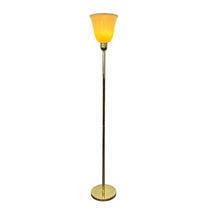 Load image into Gallery viewer, Gold &amp; Ivory Floor Lamp
