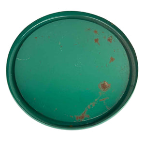 Round Green Enamel Tabletop