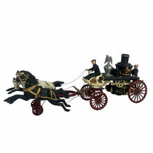 Load image into Gallery viewer, Cast Iron Fire Pumper Wagon Toy
