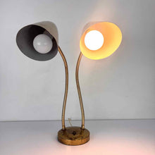Load image into Gallery viewer, Double Headed Gold Task Lamp