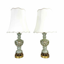Load image into Gallery viewer, Ornate Green Table  Lamps