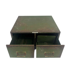 Load image into Gallery viewer, Green Metal File Box