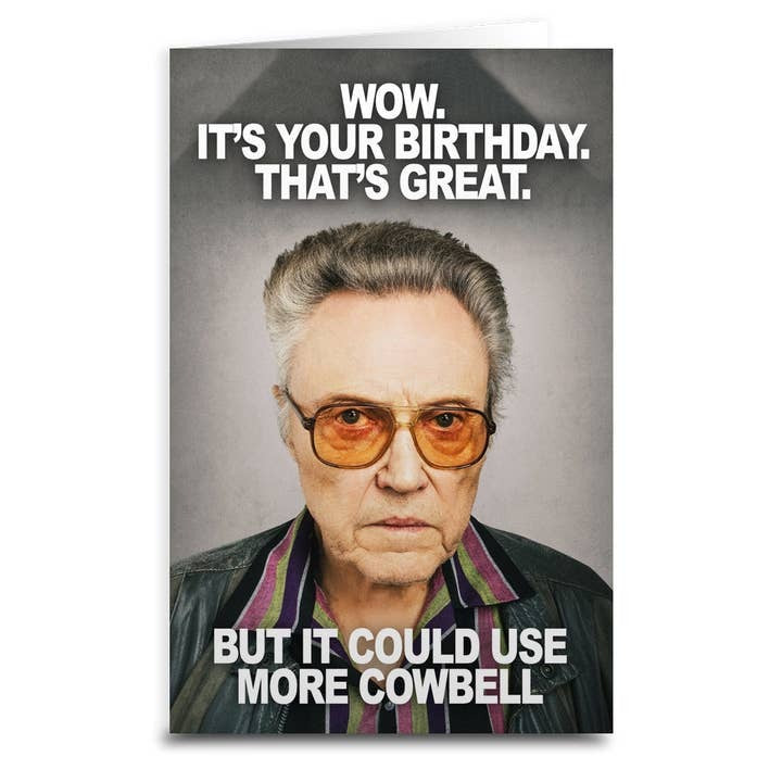 Christopher Walken Birthday Card