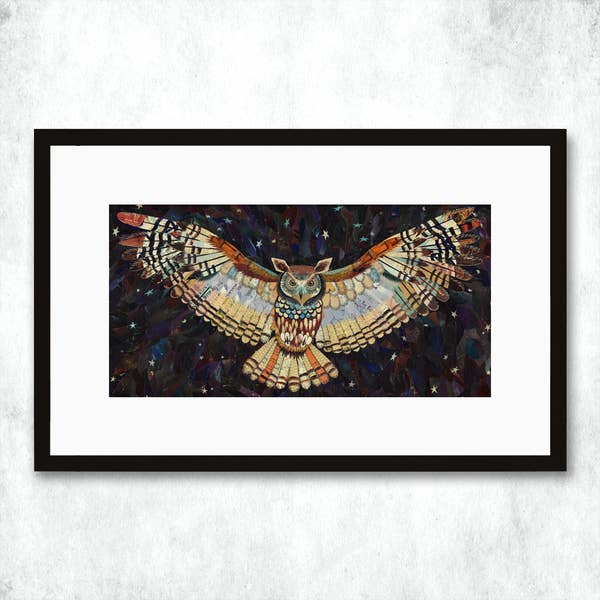 Dolan Geiman Signed Print Owl (The Protector)