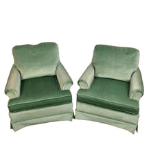 Load image into Gallery viewer, Blue Velvet Chairs &amp; Ottoman