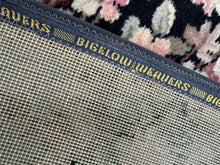 Load image into Gallery viewer, Black Floral 1930s Rug