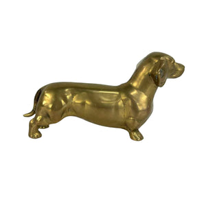 Brass Dachshund Dog