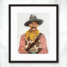 Load image into Gallery viewer, Dolan Geiman Signed Print Cowboy Red Checker