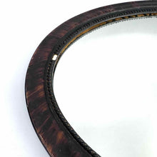 Load image into Gallery viewer, Antique Oval Tiger Wood Mirror