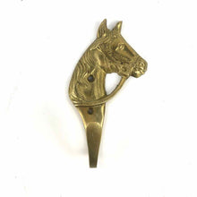 Load image into Gallery viewer, Brass Horse Wall Hook