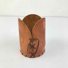 Load image into Gallery viewer, Oil &amp; Gas Drill Bit Leather Koozie