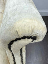Load image into Gallery viewer, Ivory Velvet Chair