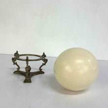 Load image into Gallery viewer, Ostrich Egg &amp; Brass Stand