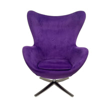 Load image into Gallery viewer, Modern Purple Velvet Chair