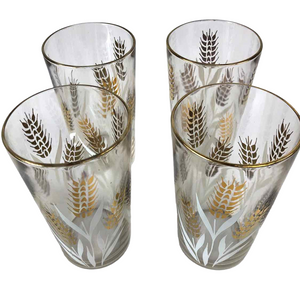 White & Gold Wheat Glasses