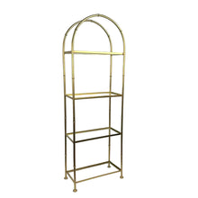 Load image into Gallery viewer, Gold Metal Rattan Shelf