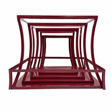 Load image into Gallery viewer, Red Metal Pagoda Shelf