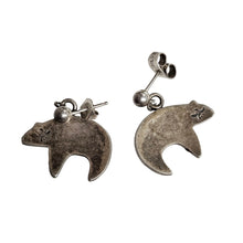 Load image into Gallery viewer, Sterling Bear Earrings