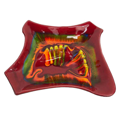 Drip Glaze Pottery Ashtray