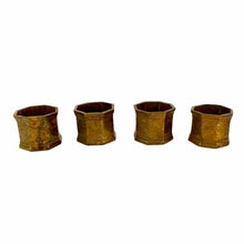 Load image into Gallery viewer, Brass Napkin Ring Set