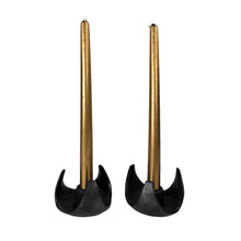 Load image into Gallery viewer, Negro Barro Pottery Candleholders