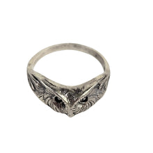 Load image into Gallery viewer, Sterling Owl Face Ring