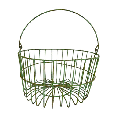 Green Wire Egg Basket