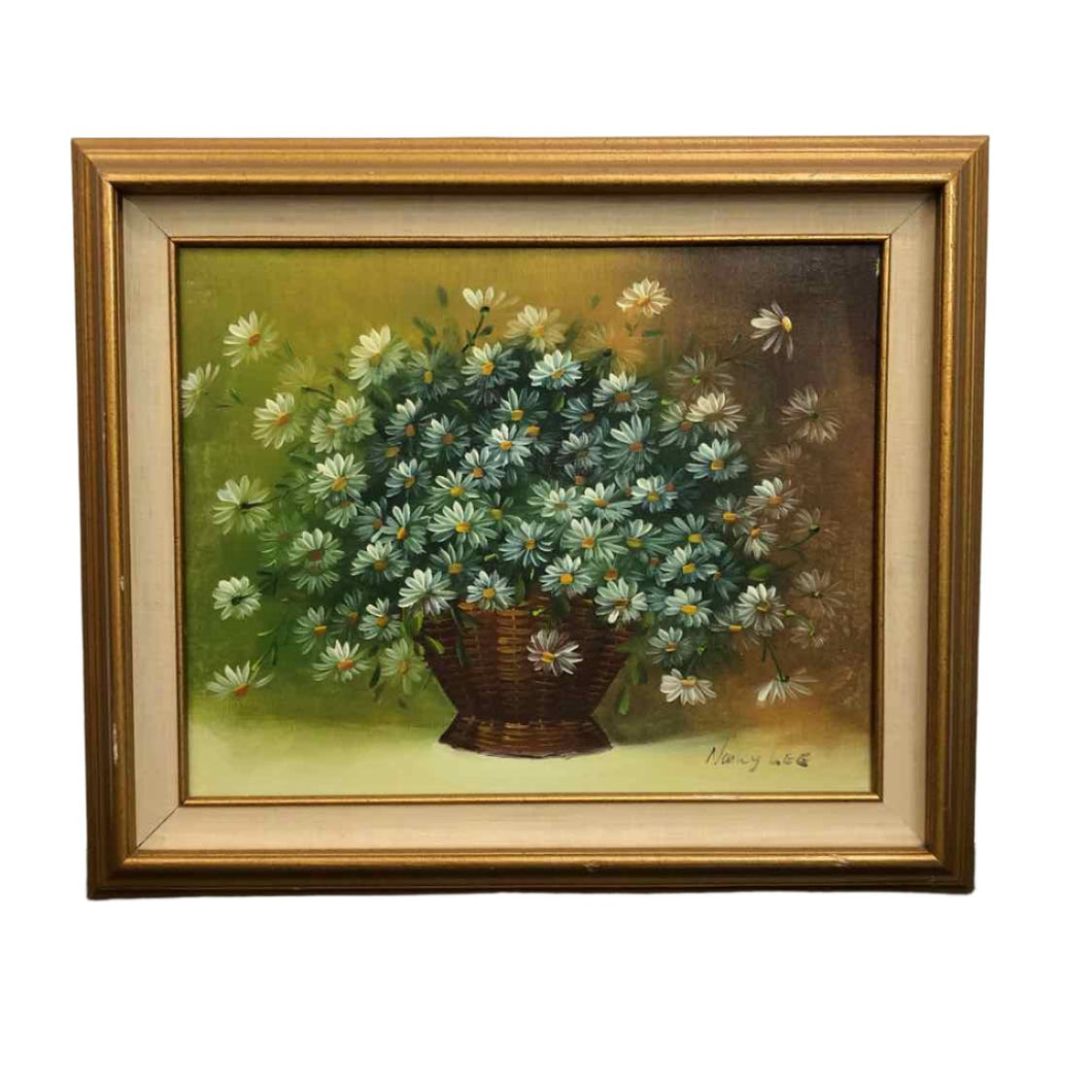 Daisy Floral Still Life Painting