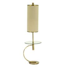 Load image into Gallery viewer, Modern Brass Floor Lamp Table