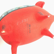 Load image into Gallery viewer, Red Pottery Piggy Bank