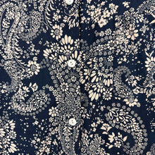Load image into Gallery viewer, Navy Floral Cotton Blouse