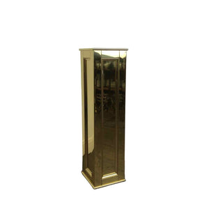 Beveled Brass Pedestal