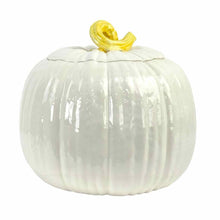 Load image into Gallery viewer, Large Ceramic Pumpkin Canister