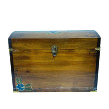 Load image into Gallery viewer, Hand Painted Wooden Trunk