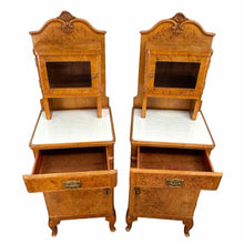 Load image into Gallery viewer, Burl Walnut Nightstands