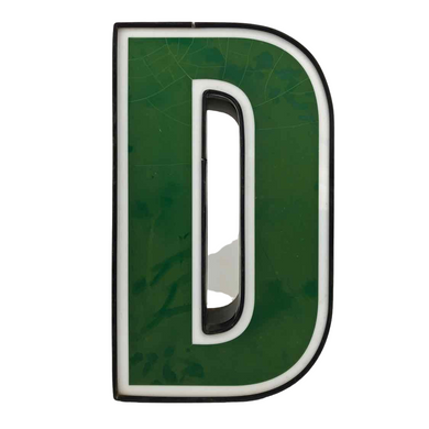Green Channel Letter D