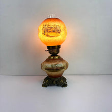 Load image into Gallery viewer, Glass Roses Hurricane Lamp