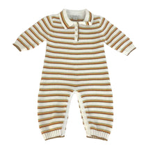 Load image into Gallery viewer, Striped Baby Sweater Romper