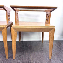 Load image into Gallery viewer, Blonde Tiered End Tables