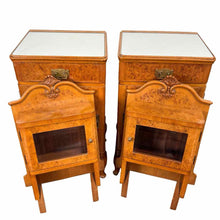 Load image into Gallery viewer, Burl Walnut Nightstands