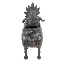 Load image into Gallery viewer, Bronze Foo Dog Censer