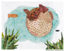 Load image into Gallery viewer, Prickly Balloon - Pufferfish Signed Print