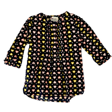 Load image into Gallery viewer, Navy Hearts Tunic Blouse