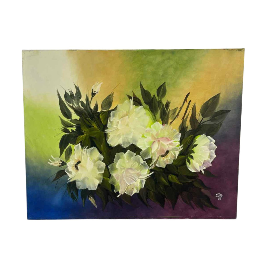 Floral Painting on Canvas