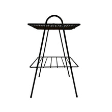 Load image into Gallery viewer, Black Metal Wire End Table
