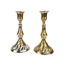 Load image into Gallery viewer, Silver &amp; Gold Candleholders