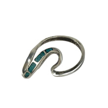 Load image into Gallery viewer, Wavy Sterling &amp; Turquoise Ring