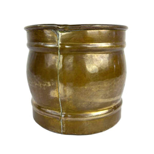 Brass Barrel Planter